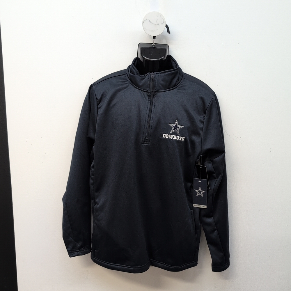 Dunbrooke Dallas Cowboys All Star Tech Quarter Zip Men's Top Large Navy